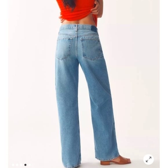 Anthropology X Etica Stanton Relaxed Wide Leg Women's Jeans In Fistral - Picture 2 of 8